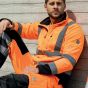 Ardon H5911 Signal Hi-Viz Fleece Jack | Oranje/Zwart | op model