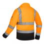 Ardon H5911 Signal Hi-Viz Fleece Jack | Oranje/Zwart | achteraanzicht