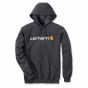 Carhartt 100074 Loose Fit Midweight Logo Graphic Sweatshirt | Carbon Heather | vooraanzicht