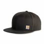 Carhartt 101604 Firm Duck Flat Brim Cap | Zwart | vooraanzicht