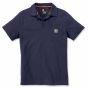 Carhartt Force™ Relaxed Fit Midweight Short-Sleeve Pocket Polo | Navy | SKU 103569 | vooraanzicht