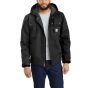 Carhartt 103826 Relaxed Fit Washed Duck Sherpa-Lined Utility Jacket | Zwart | model vooraanzicht