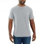 Carhartt Force™ Relaxed Fit Midweight Short-Sleeve Pocket T-shirt | Heather Grey | SKU 104616 | model vooraanzicht