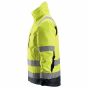 Snickers 1130 High-Vis 37.5® Isolerend Jack | Fluorescerend geel/grijs | zijaanzicht links