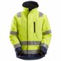 Snickers 1130 High-Vis 37.5® Isolerend Jack | Fluorescerend geel/navy | vooraanzicht