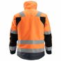 Snickers 1130 High-Vis 37.5® Isolerend Jack | Fluorescerend oranje/navy | achteraanzicht