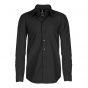 Texstar SH19 Dress Shirt | Zwart | vooraanzicht