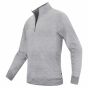 Texstar SW18 Crew Half Zip Sweater | Grijs | driekwartsaanzicht