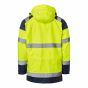 Top Swede 126 Hi-Vis 3-in-1 Parka | Neon Geel | SKU 1260190120 | achteraanzicht