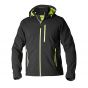 Top Swede 351 Softshell met Capuchon | Zwart | Vooraanzicht | SKU 351021005 | Safety Trading Company