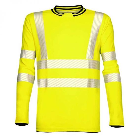 Ardon H5926 Hi-Viz T-shirt Lange Mouwen Signal | Geel | vooraanzicht