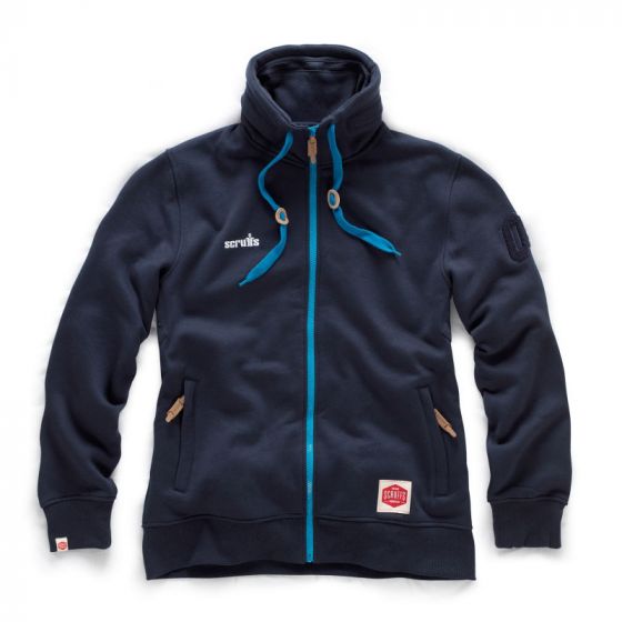 Scruffs Zip Thru Fleece | Navy | vooraanzicht