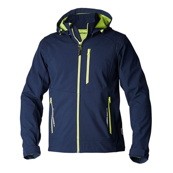 Top Swede 351 Softshell met Capuchon | Navy | Vooraanzicht | SKU 351021002 | Safety Trading Company