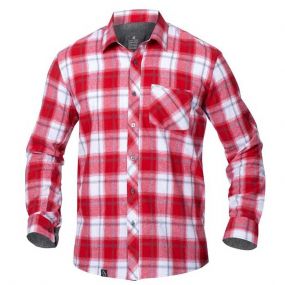 Ardon Optflannels Shirt | Rood | vooraanzicht