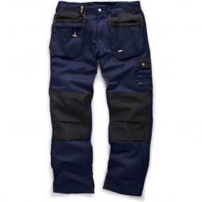 Scruffs Worker Plus Trouser | Navy | vooraanzicht