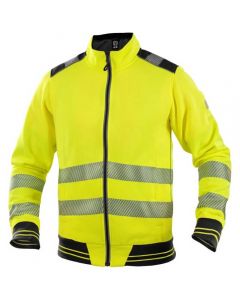 Ardon H5956 Signal Hi-Viz Sweatvest | Geel/Zwart | vooraanzicht