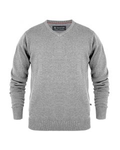 Texstar PL01 Pullover V-hals | Lichtgrijs | vooraanzicht