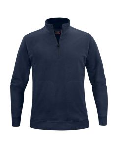 Texstar SW18 Crew Half Zip Sweater | Navy | vooraanzicht